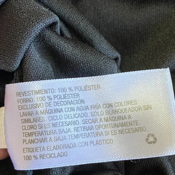 Xhilaration Black Swiss Dot Embroidered Babydoll Mini Dress M - Picture 13 of 14